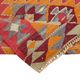 Turkish Handwoven Vintage Herki Kilim 88 cm x 334 cm