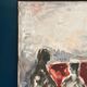 Original Danish Oil on Canvas“Figurative Composition” by Max Bilde