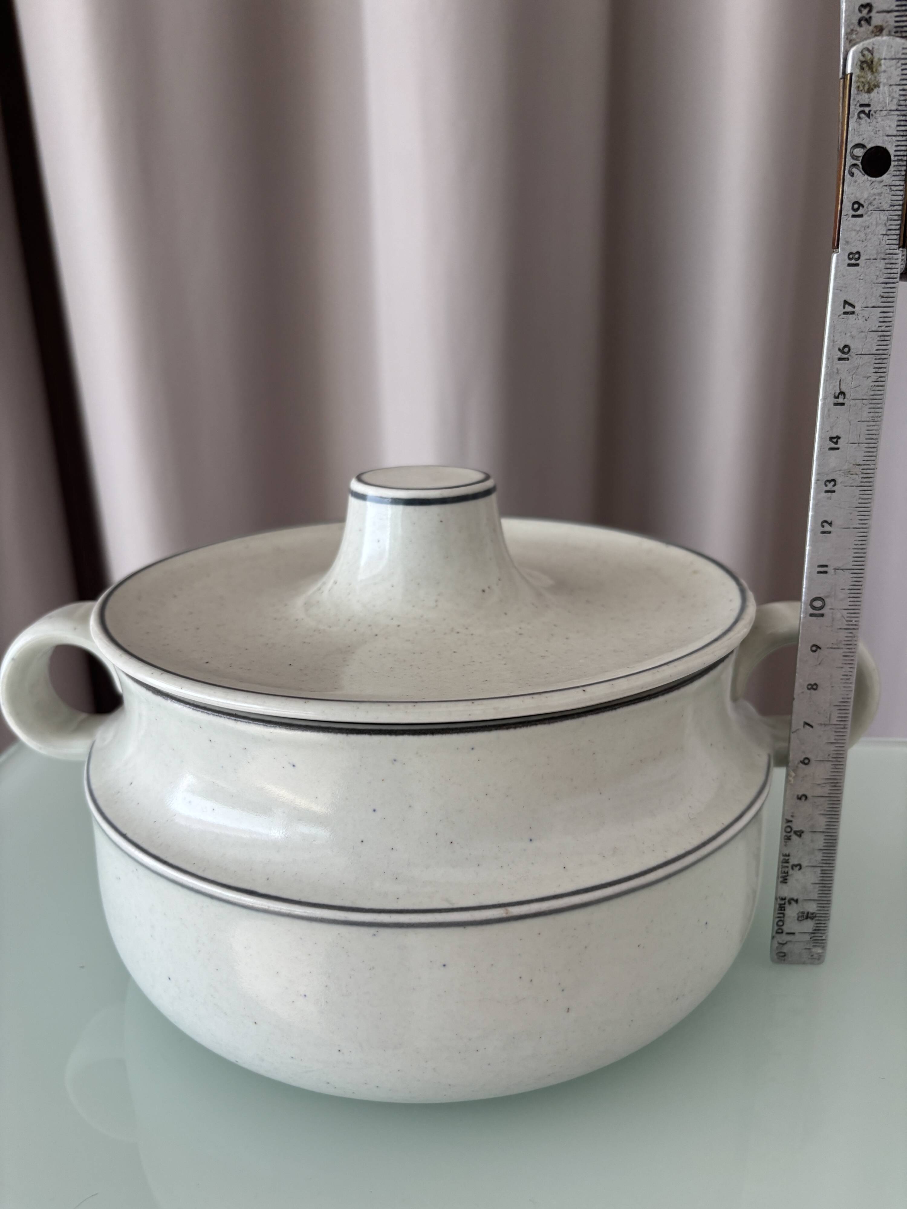 Vintage Scandinavian terrine BIRKA Sweden in glazed stoneware