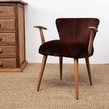 Fauteuil vintage bordeaux