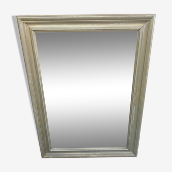 Old rectangular wooden mirror - 101x74cm