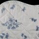 Small vintage quilt with toile de Jouy pattern