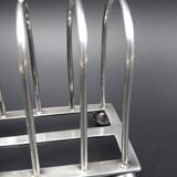 Silver metal toast carrier - circa 1940