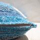 Housse de coussin artisanale en coton recyclé tissé main