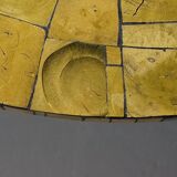 Table basse ornée d'une mosaïque à la feuille d'or 18 carats