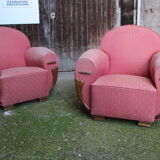 Pair of club chairs
