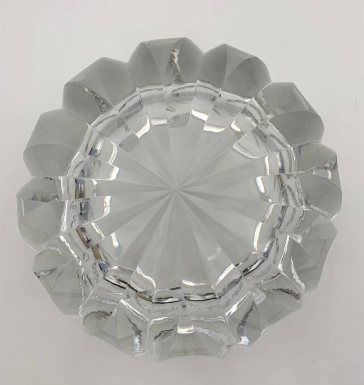 Vintage Saint Louis crystal ashtray, Ambassador model