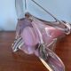 60s transparent and pink crystal lamp