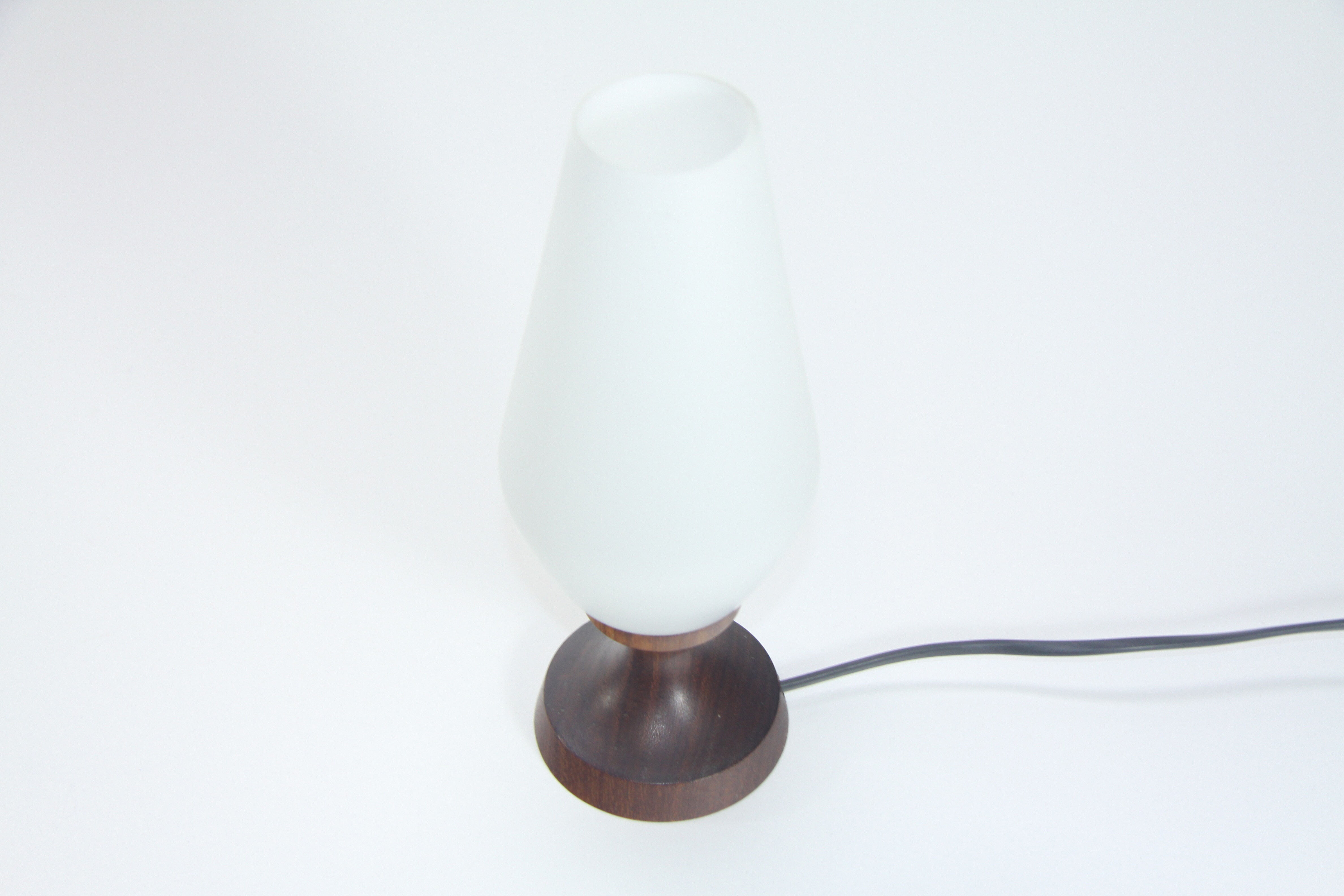 Wood bedside lamp, 1960's