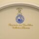 3 Limoges Raynaud porcelain flat plates, Old China Damon decor