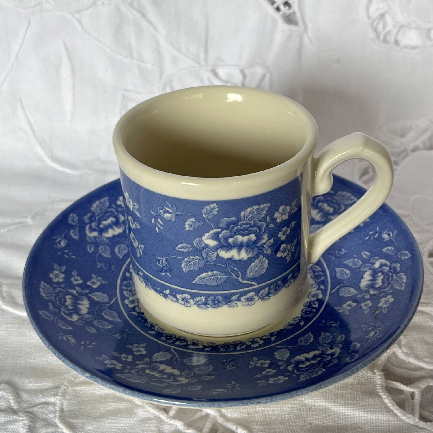 6 tasses à café en porcelaine anglaise