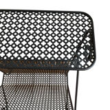 Black metal magazine rack