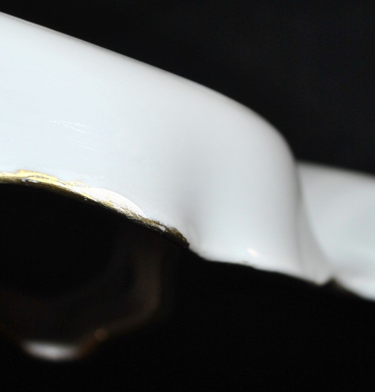 Limoges coupe mendiant polylobé en porcelaine U&C