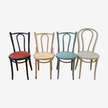 4 Bistro chairs Bailloud with rounf sittings