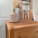 Commode vintage en bois clair