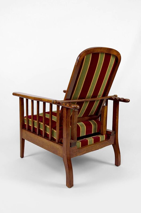 Chaise longue Morris, Arts & Crafts, Royaume-Uni, circa 1900