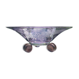 Art Deco bowl on silver foot