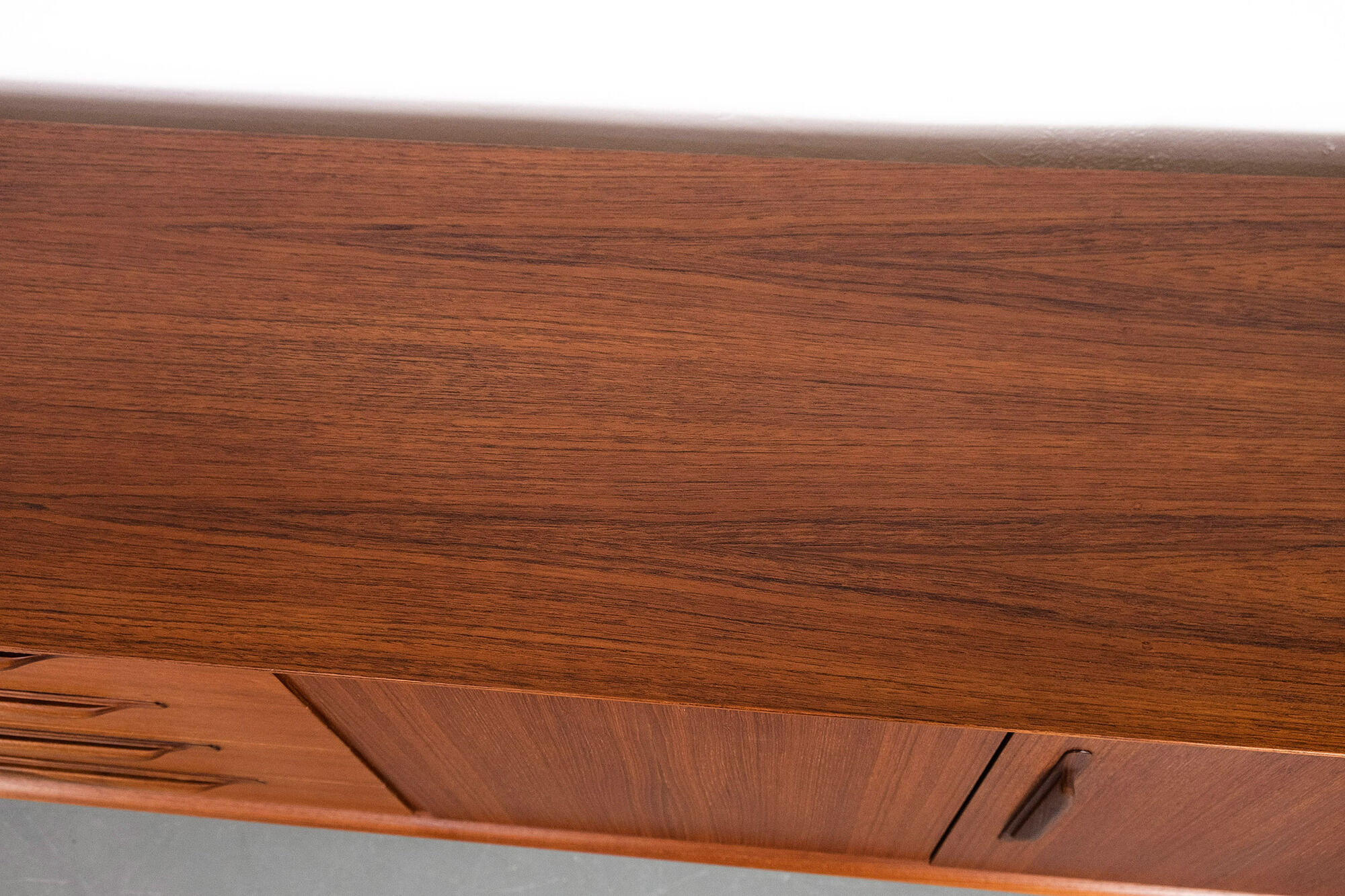 Sideboard in teak with drawers and 3 doors, 1960s