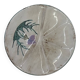 Thistle-themed decorative plate by Daniel Étienne in Vallauris