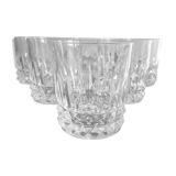 Lot de 6 verres à whisky en cristal