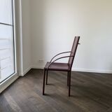 Fauteuil en cuir conçu par Carlo Bartoli pour Matteo Grassi