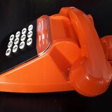 Old vintage orange phone s63 socotel