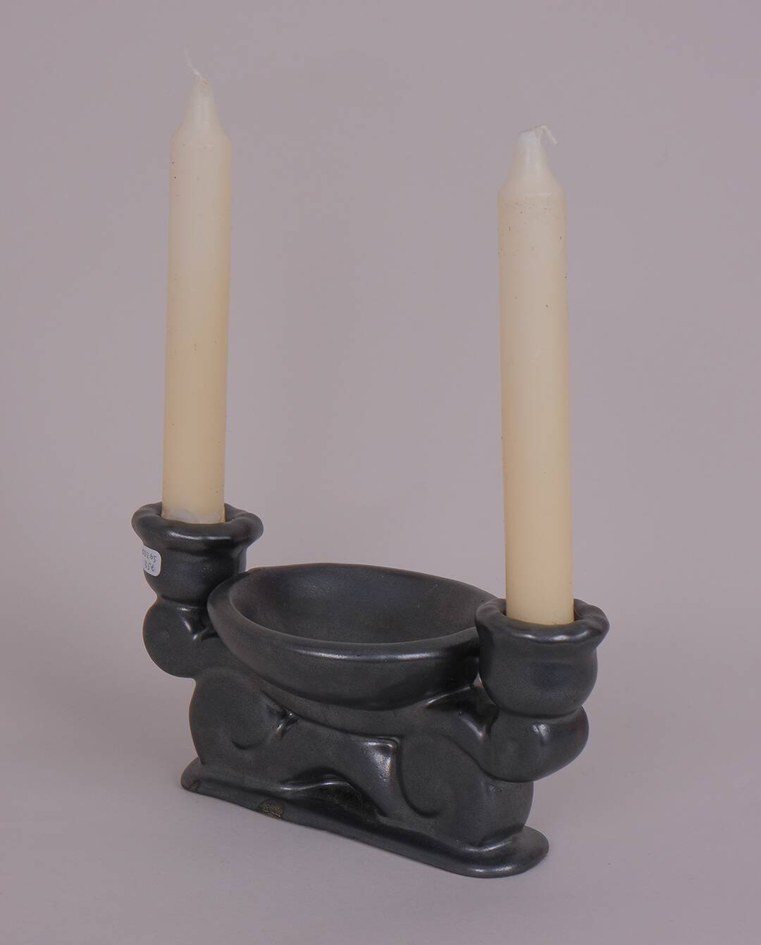 Double ceramic candlestick