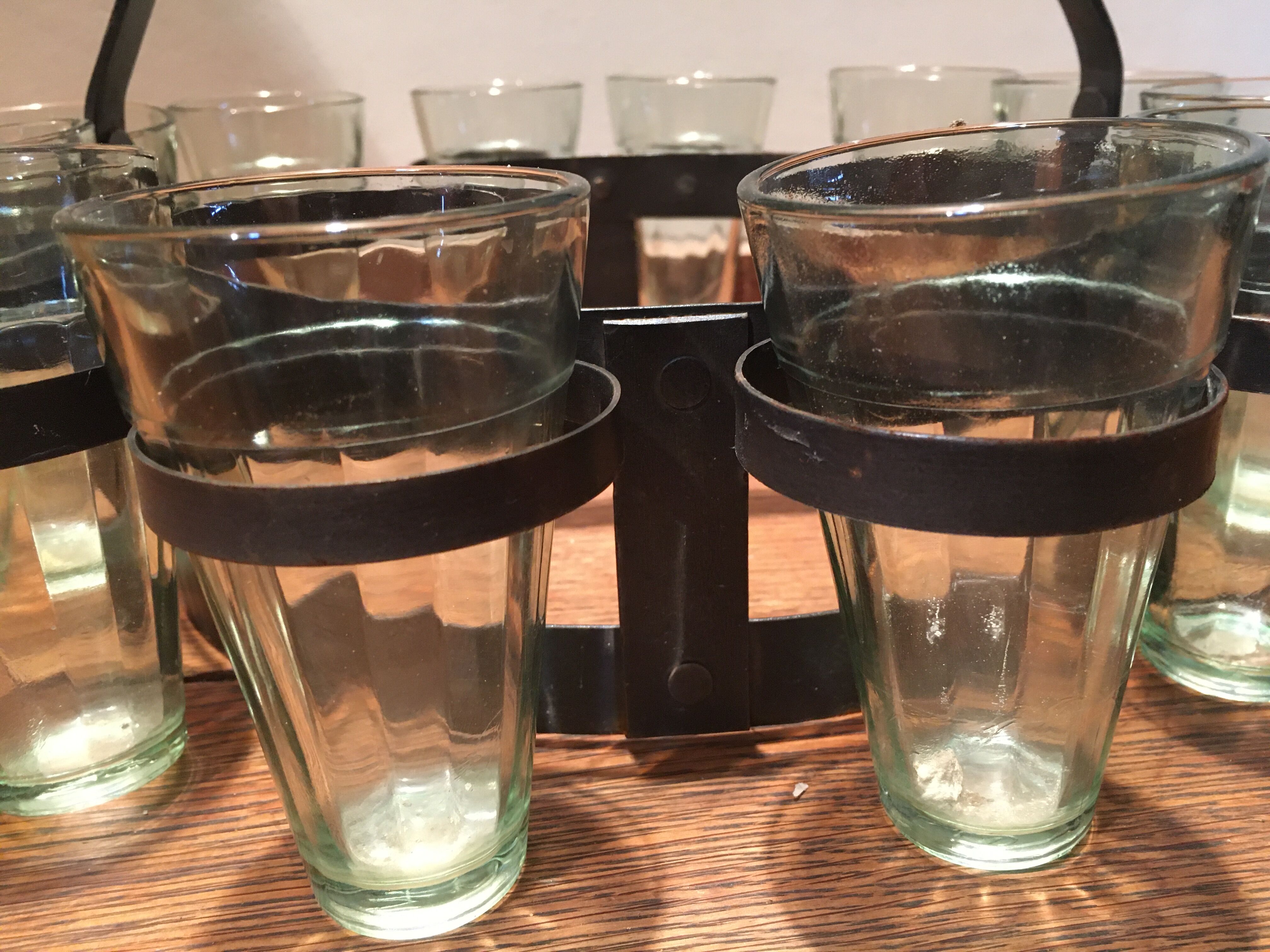 Indian tea glass service