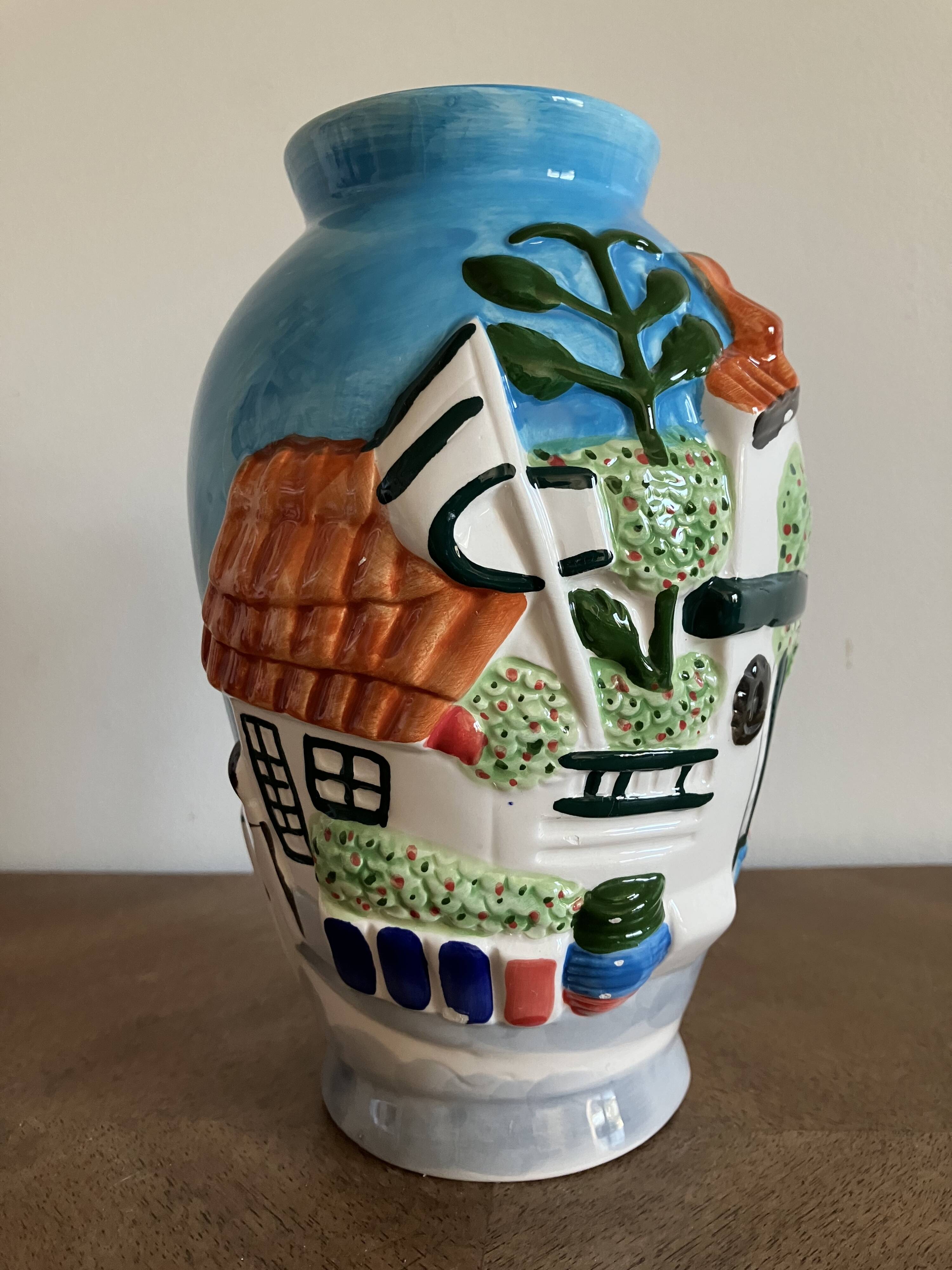 Vase with relief decoration