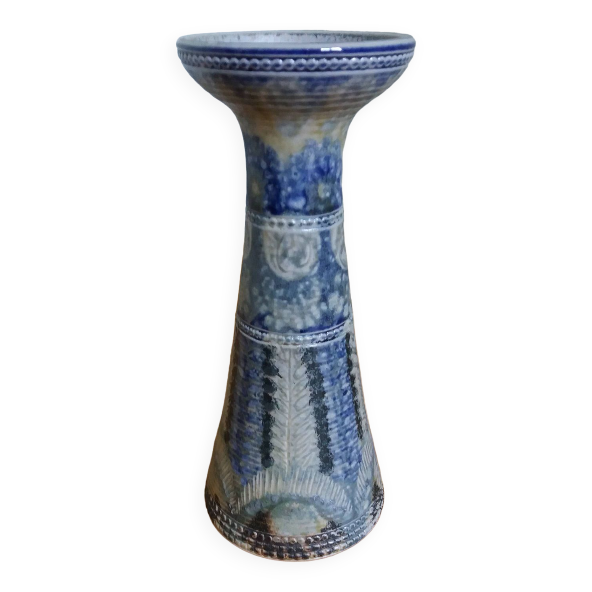 Candle holder vase signed Jean Claude Courjault