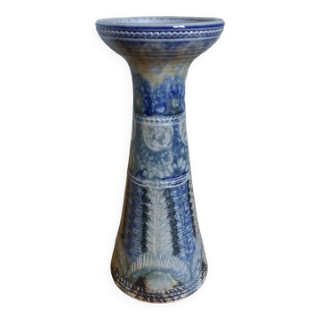 Candle holder vase signed Jean Claude Courjault