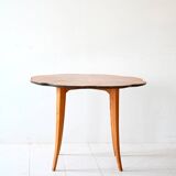 Vintage Swedish Déco birch side table, 1940s