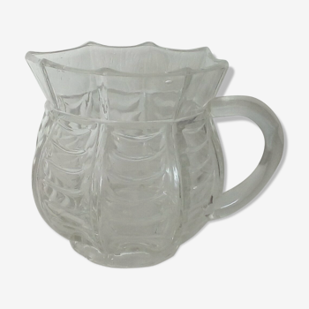 Pitcher has glass water blows old carafe 19 eme