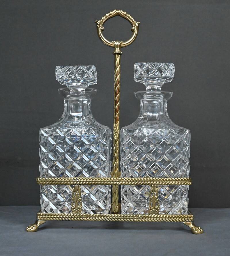Bronze and Crystal Liquor Cabinet – Late 19th Century