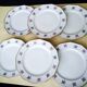 6 flat plates in Limoges porcelain