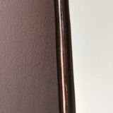 Round charcoal brass mirror 50 cm
