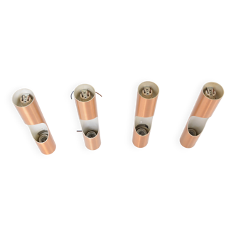 Set of four Midcentury Fuga metal wall lights by Maija Liisa Komulainen for Raak