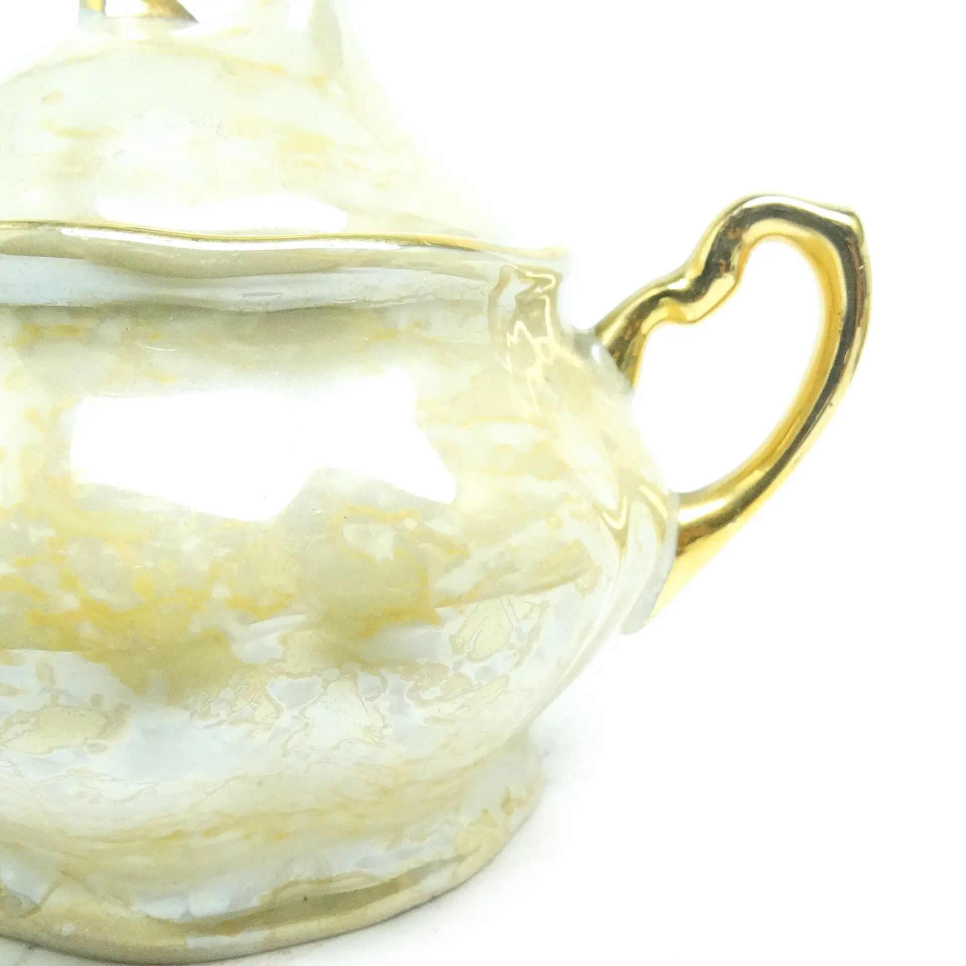 Rococo sugar bowl, porcelain, Chodzież, Poland, 1970s