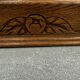 Art Deco mirror in carved oak – 1930s – 102 x 78 cm
