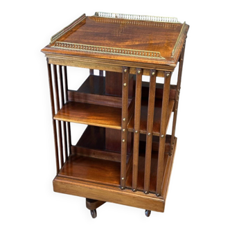 Antique revolving bookcase