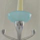 Chrome and blue seventies candlestick