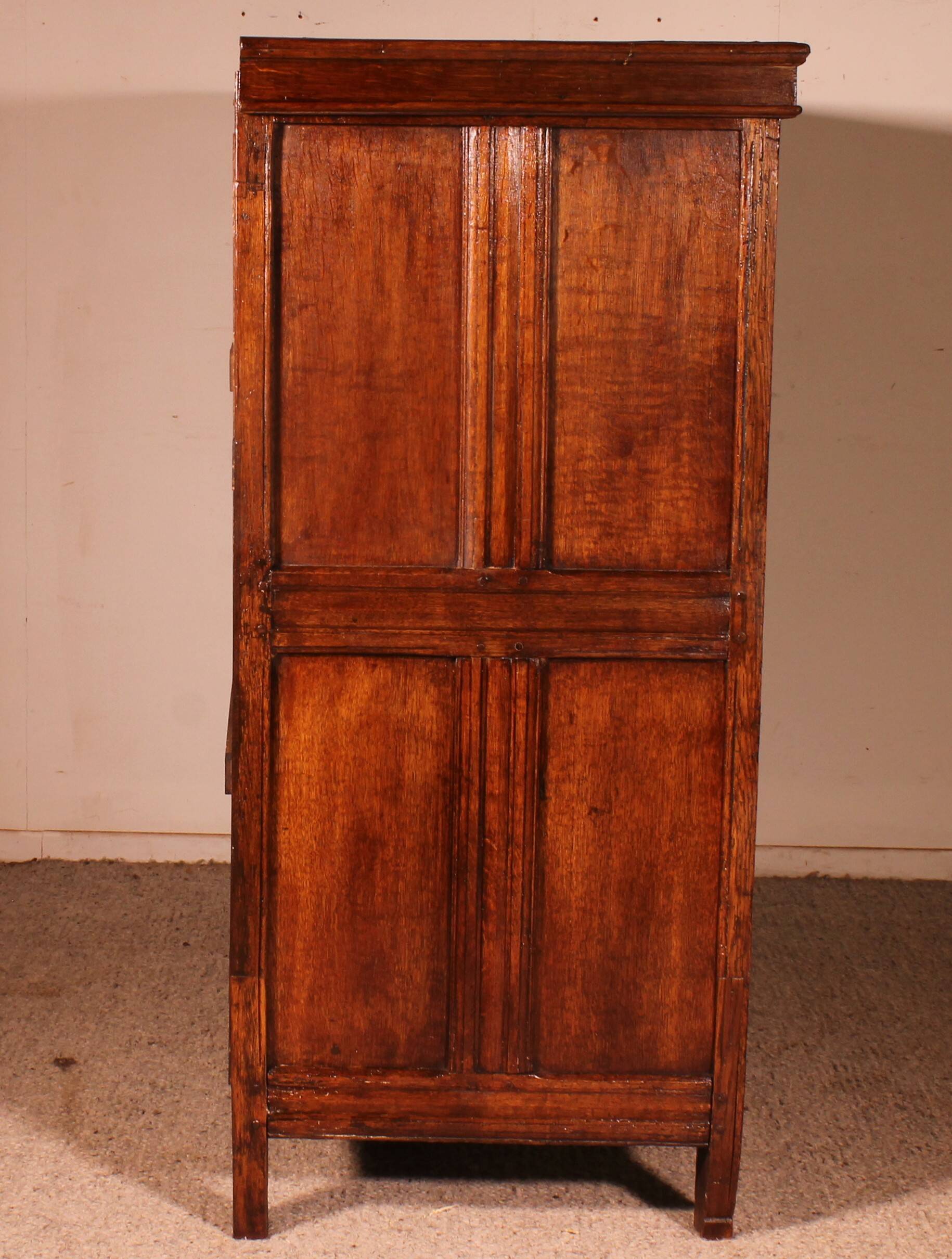 Buffet 2 Portes En Chêne Et ébène Du 17° Siècle - Pays-bas