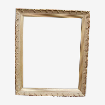 Wooden frame and gilded stucco late nineteenth Century: foliage: 62 x 49 cm