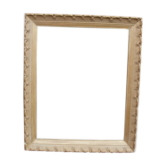 Wooden frame and gilded stucco late nineteenth Century: foliage: 62 x 49 cm