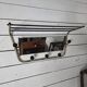 Vintage coat rack with pivoting mirror from the 60s