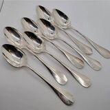 7 Alfenide Silver Metal Table Spoons