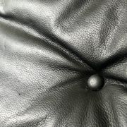 Scandinavian black leather armchair Siesta by Ingmar Relling, design 1970.