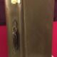 Set 2 vintage suitcases in vulcanized fiber and leather