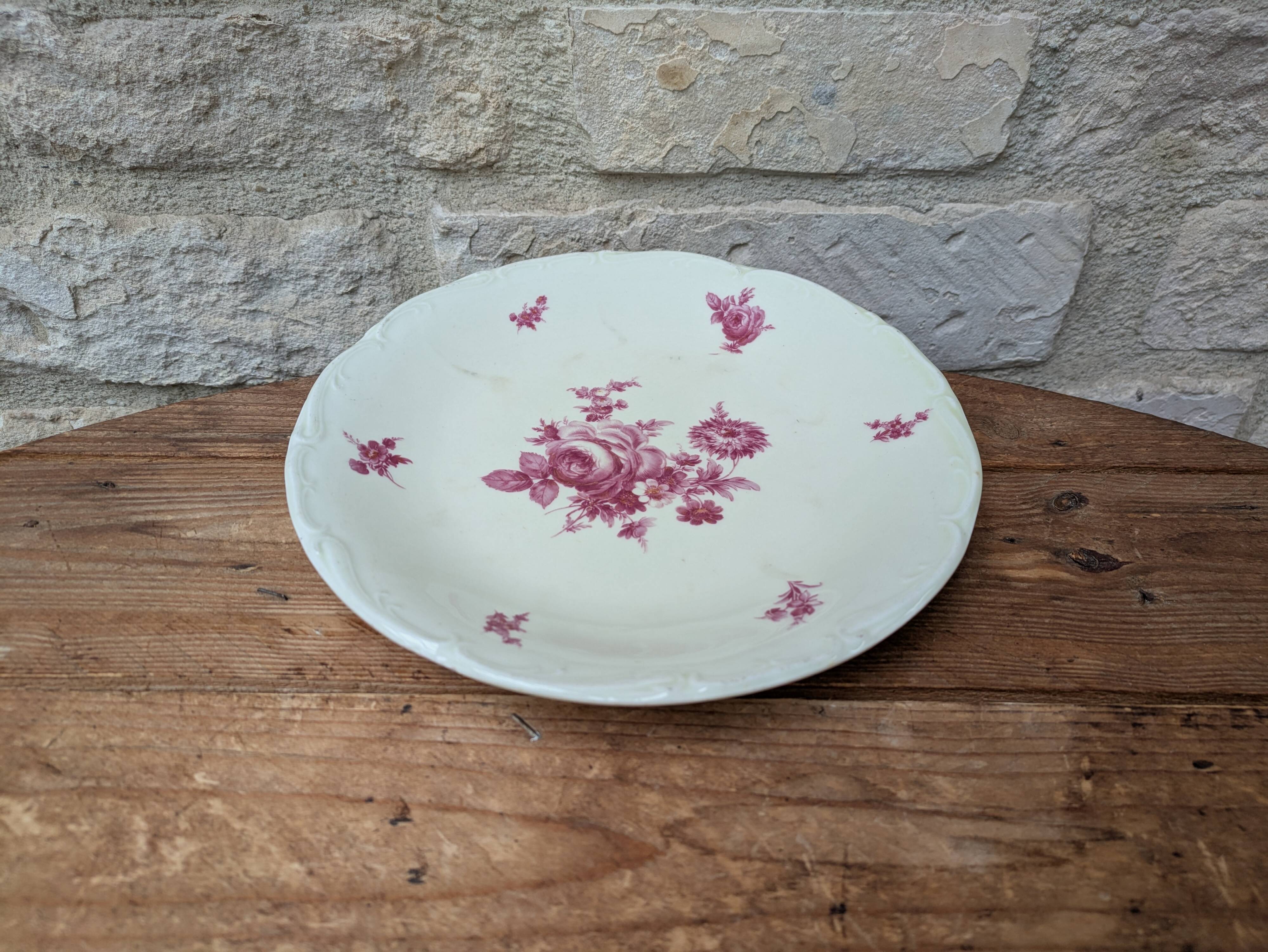 Deep plate in Sologne porcelain Larchevèque extra hard enamel