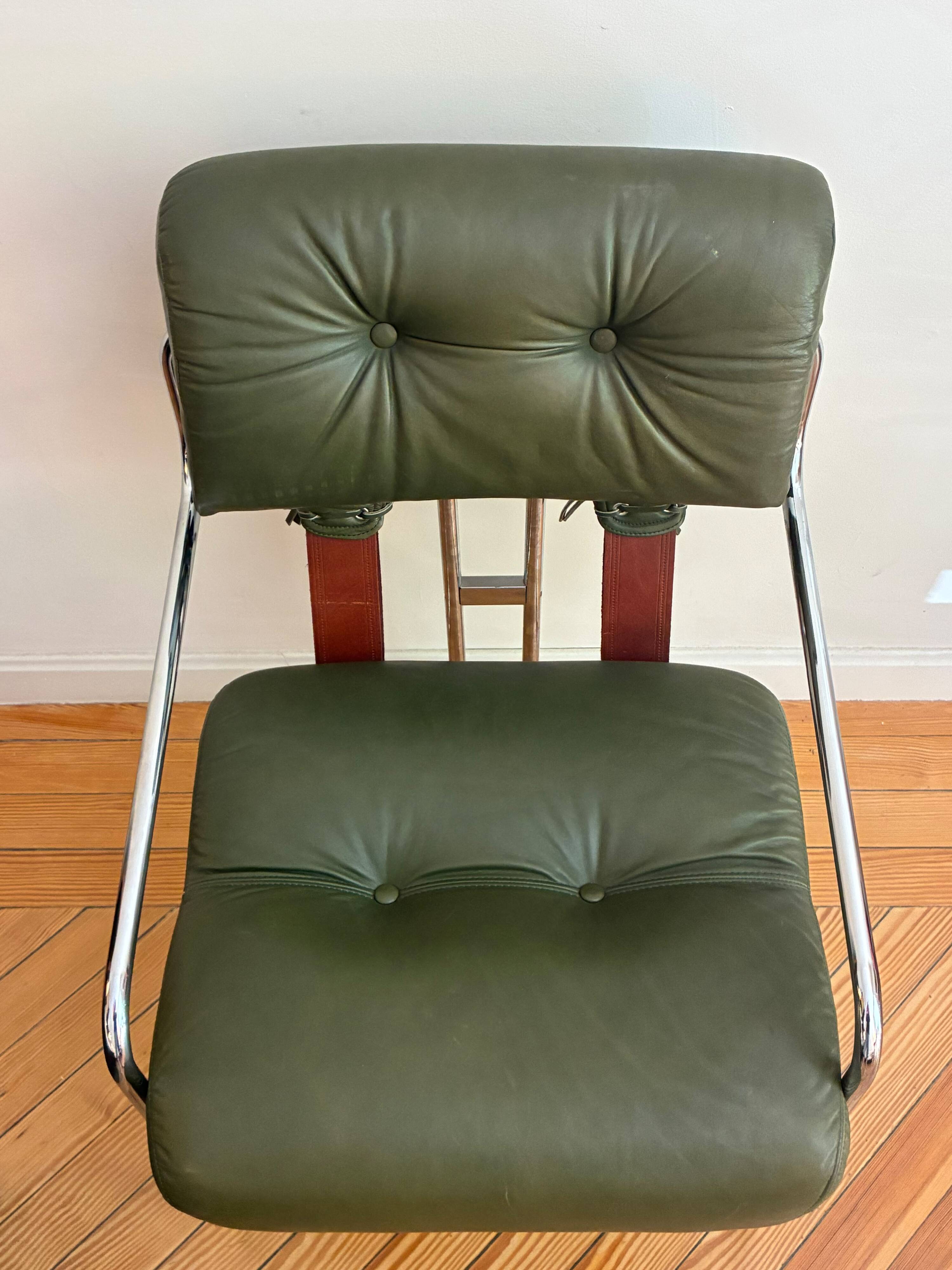 Pair of “Tucroma” armchairs for Hermes Faleschini by I4 Mariani. Italy, 197